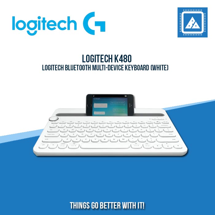LOGITECH BLUETOOTH MULTI-DEVICE KEYBOARD K480 (WHITE) LOGITECH BLUETOOTH MULTI-DEVICE KEYBOARD K480 (WHITE)